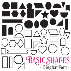 basic shapes dingbat font