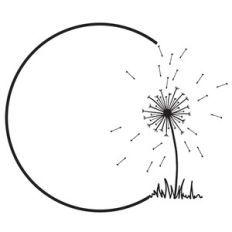 dandelion circle frame