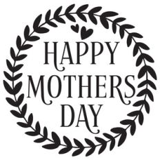 happy mothers day wreath