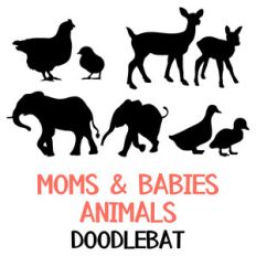 moms and babies animals doodlebat