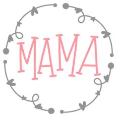 mama heart frame
