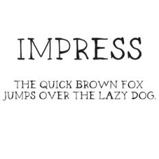 cg impress font