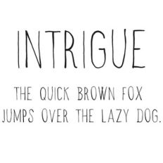 cg intrigue font