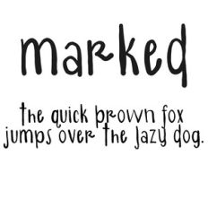 cg marked font