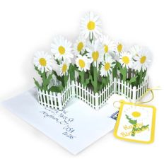 zig zag daisy card