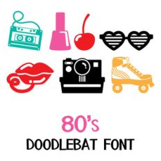 80's doodlebat font