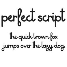 cg perfect script font