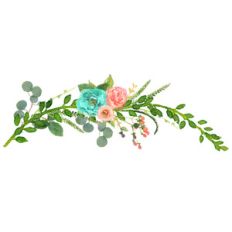 watercolor greenery