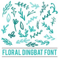 floral dingbat font