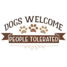 dogs welcome