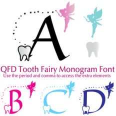 qfd tooth fairy monongram font