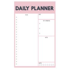 daily planner printable
