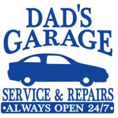 dad's garage sign