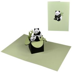 panda pop up box in a card