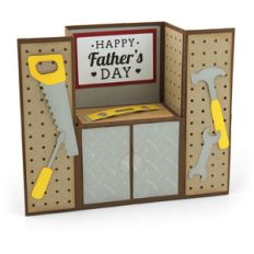 center box card father's day tools