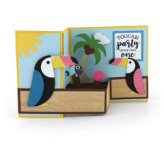 pop up box card toucan