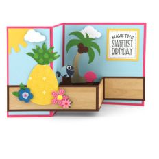 pop up box card pineapple