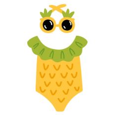 baby pineapple swimsuit