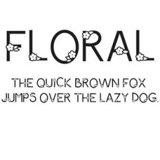 cg floral font