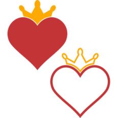 hearts and crowns