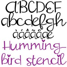 zp hummingbird stencil