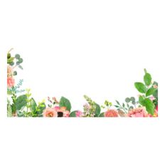 watercolor floral border
