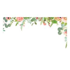 watercolor flower border