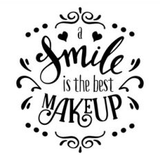 a smile is the best makeup