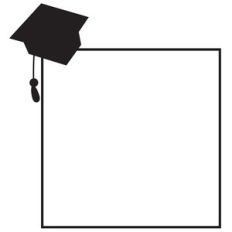 square graduate frame