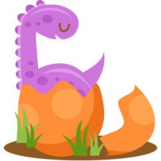 hatching dinosaur