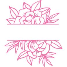 floral split frame