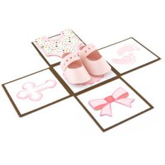 explosion box baby shoes