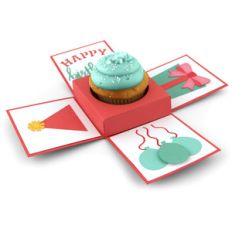 explosion box cupcake holder