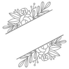 floral slanted frame