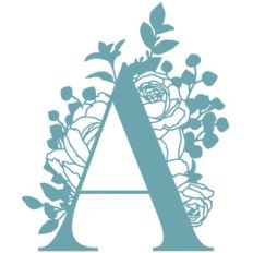 a flower letter