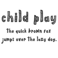 cg childplay font