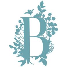 b flower letter