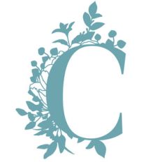 c flower letter