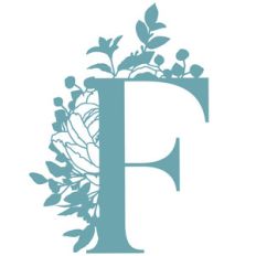 f flower letter