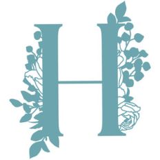h flower letter