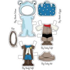 little friends paper set-adventure boy bear