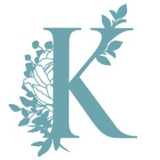 k flower letter