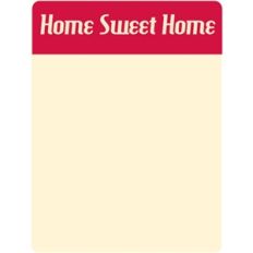 home sweet home journaling card