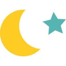 moon and star