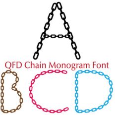 qfd chain monogram font