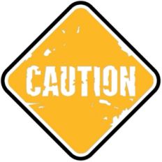 sign: caution