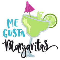 me gusta margaritas phrase