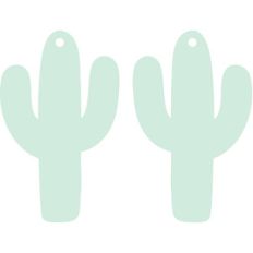 cactus earrings
