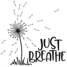 just breathe dandelion quote