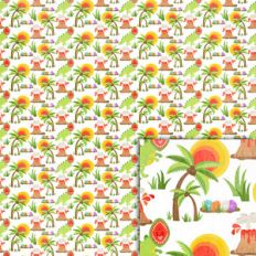 dinosaur scene background paper
